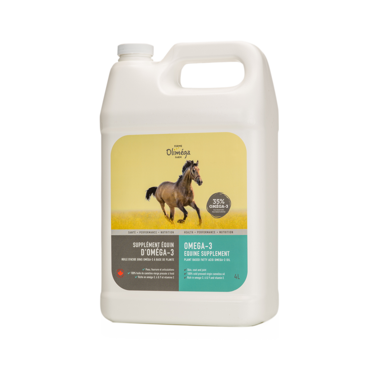 Supplément Équin d'Oméga-3 (chevaux)